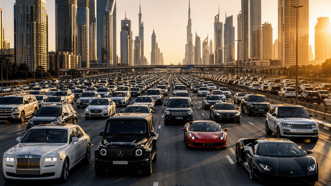 Dubai has more cars than people: And they take up space!
